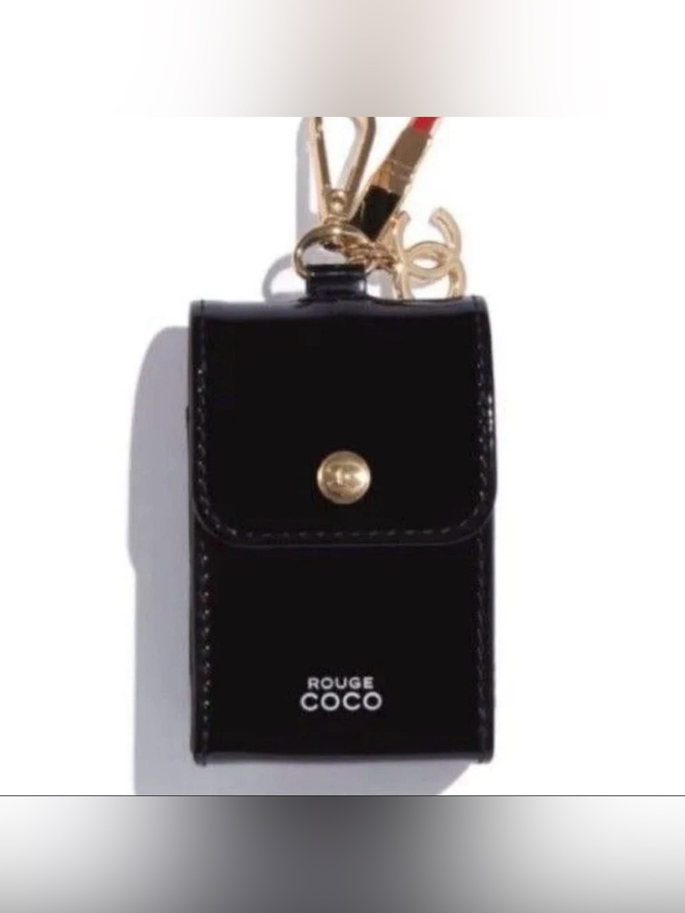 CHANEL Beauty Rouge Coco Patent Lipstick Case Pouch With Charm -Spring 2025 - Picture 6 of 8